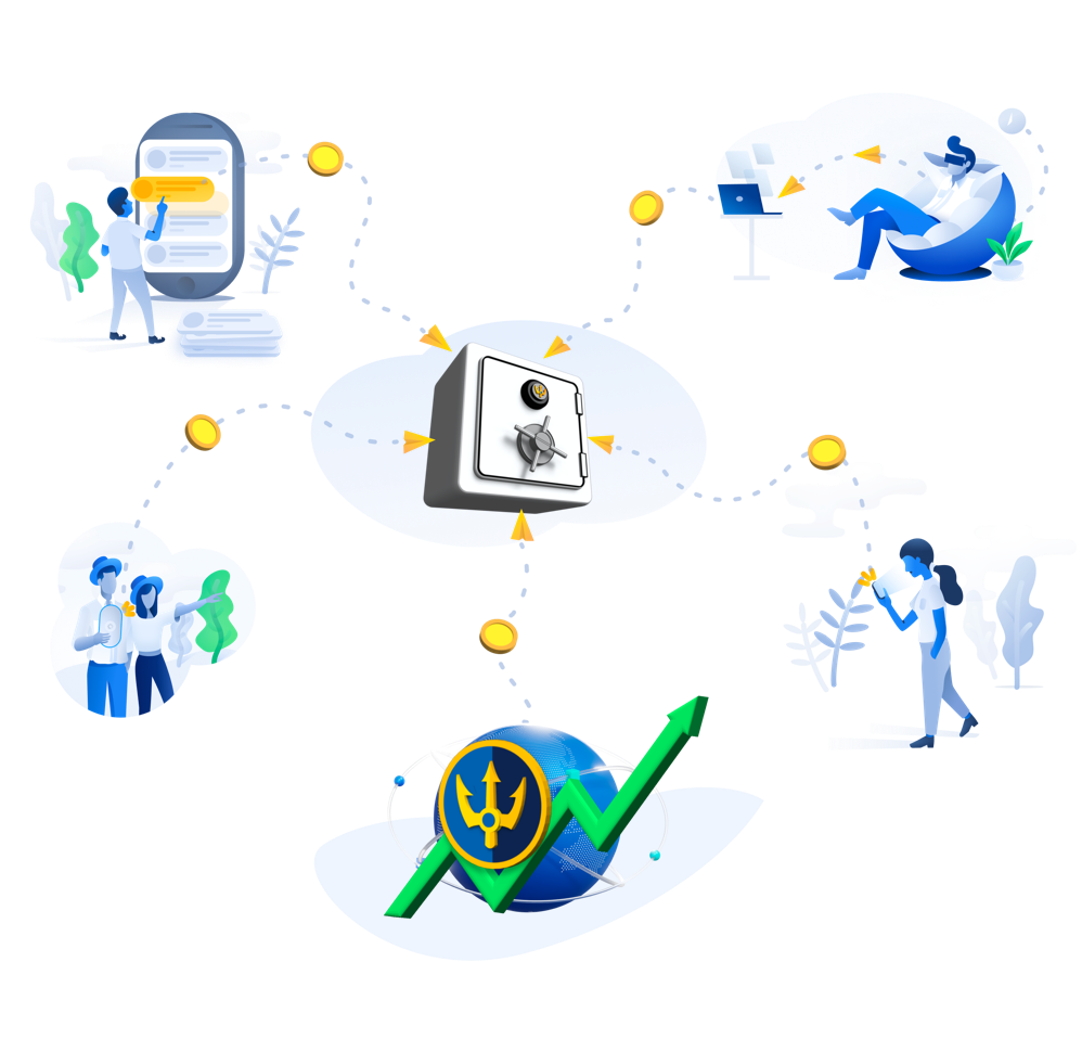 Generating a profit on the Trident platform for the company and dividing its profit among its investors according to percentage ownership